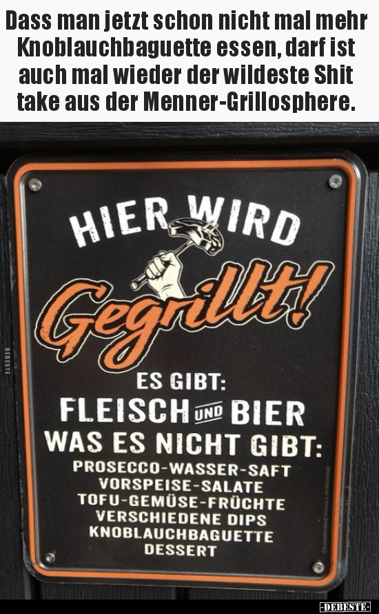 Dass man jetzt schon nicht mal mehr Knoblauchbaguette.. - Lustige Bilder | DEBESTE.de