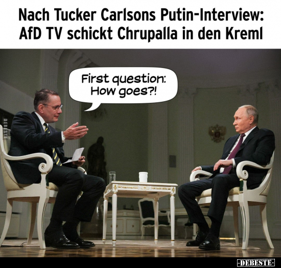 Nach Tucker Carlsons Putin-Interview.. - Lustige Bilder | DEBESTE.de