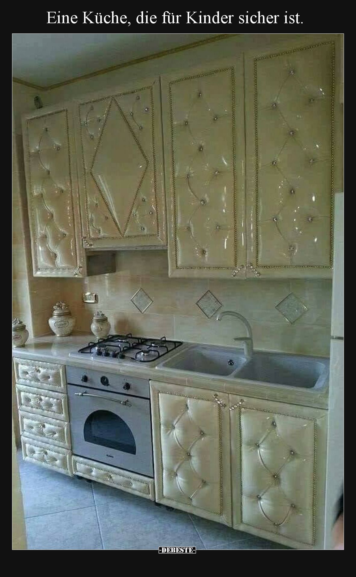 Eine Küche, die für Kinder sicher ist