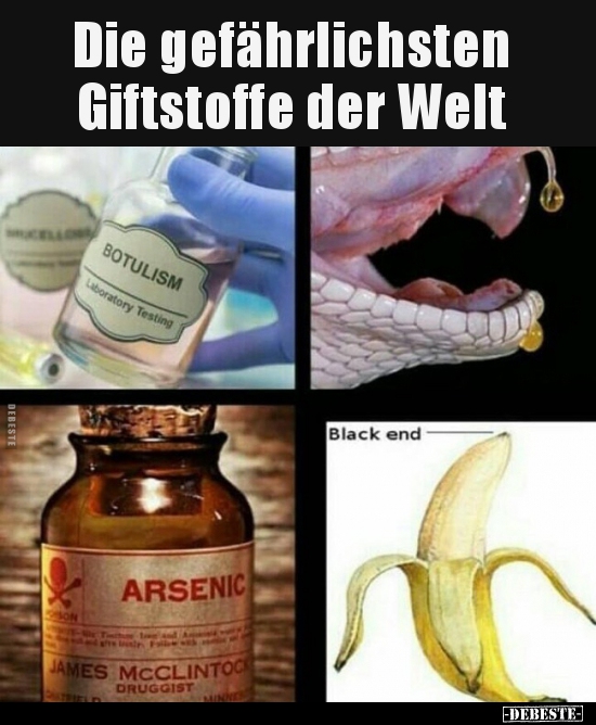 Die gefährlichsten Giftstoffe der Welt..