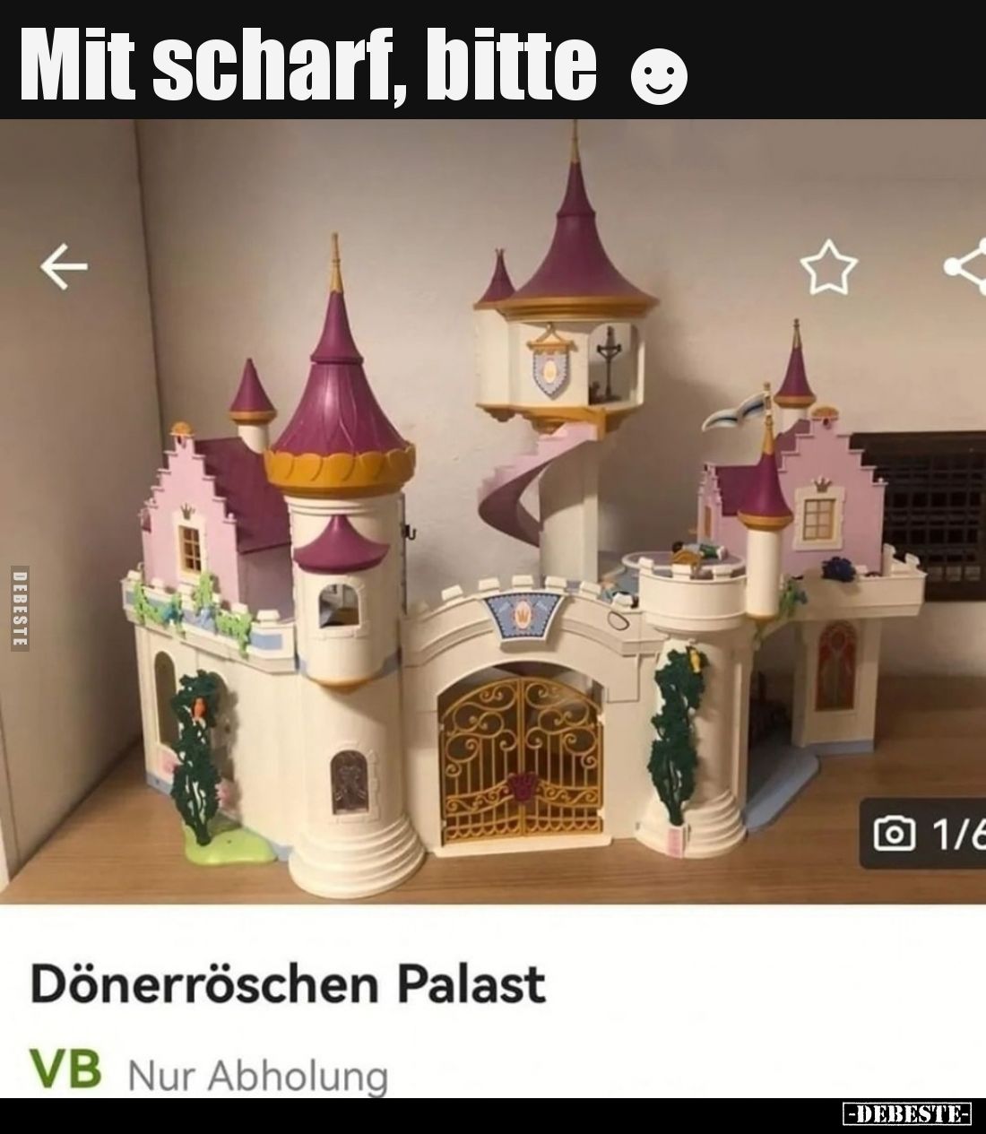 Mit scharf, bitte.