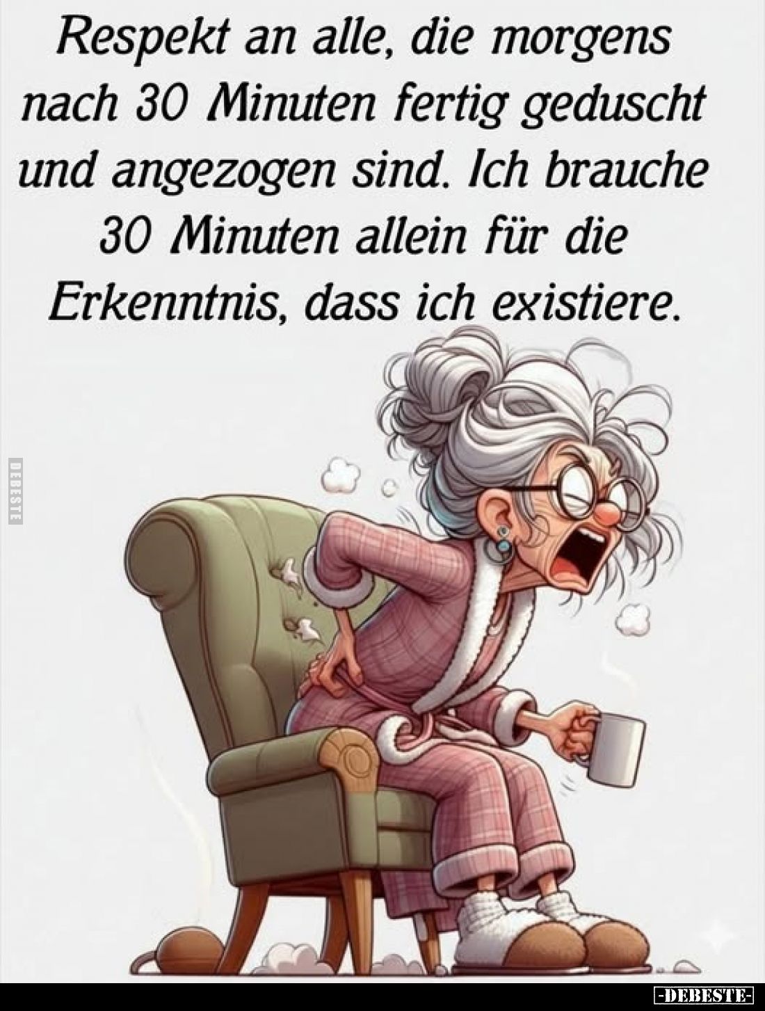 Respekt an alle, die morgens nach 30 Minuten fertig geduscht.. - Lustige Bilder | DEBESTE.de