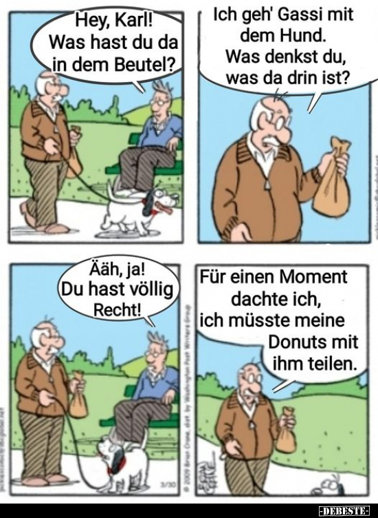 Hey, Karl! Was hast du da in dem Beutel?.. - Lustige Bilder | DEBESTE.de