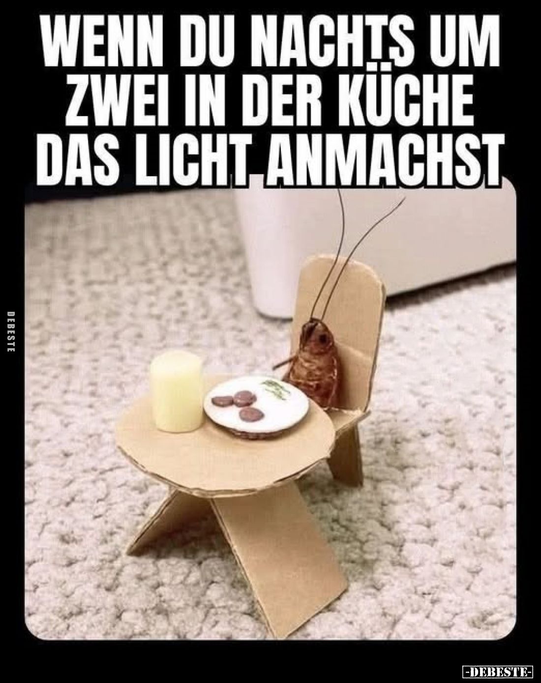 Wenn du nachts um zwei in der Küche das Licht anmachst