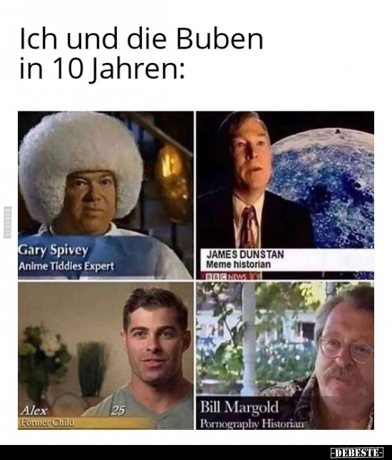 Ich und die Buben in 10 Jahren: