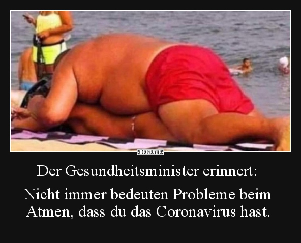 Der Gesundheitsminister erinnert: Nicht immer bedeuten..