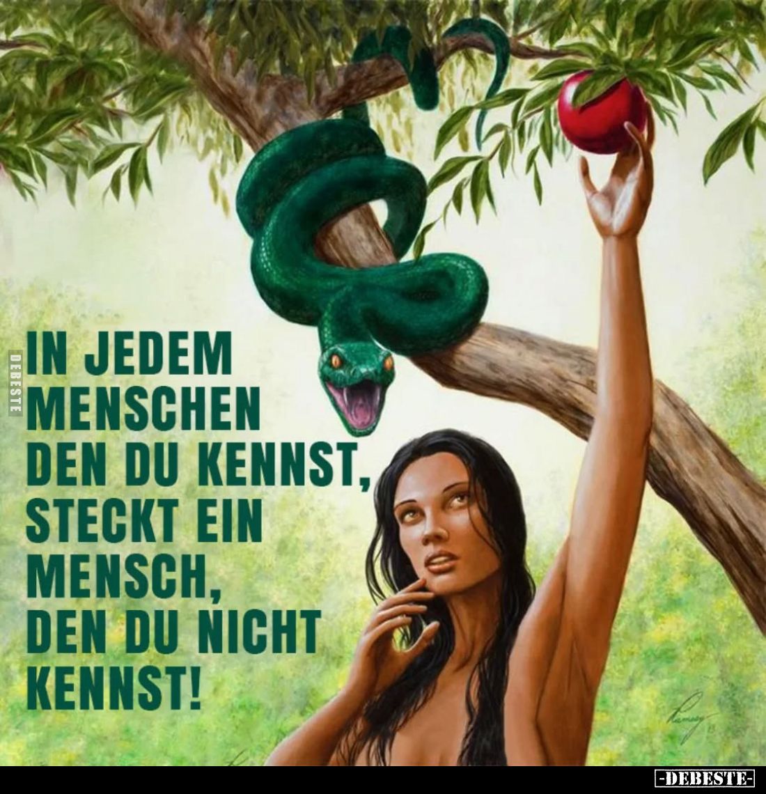 In jedem Menschen den du kennst, steckt ein Mensch, den du nicht kennst!