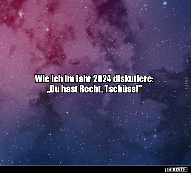 Wie ich im Jahr 2024 diskutiere:.. - Lustige Bilder | DEBESTE.de