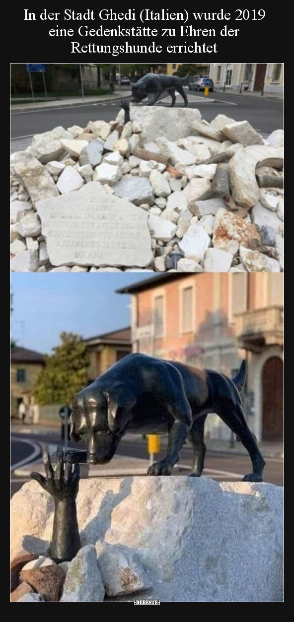 In der Stadt Ghedi (Italien) wurde 2019 eine Gedenkstätte.. - Lustige Bilder | DEBESTE.de