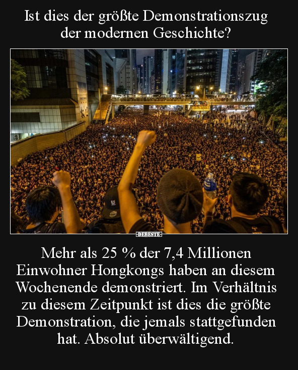 Ist dies der größte Demonstrationszug der modernen.. - Lustige Bilder | DEBESTE.de