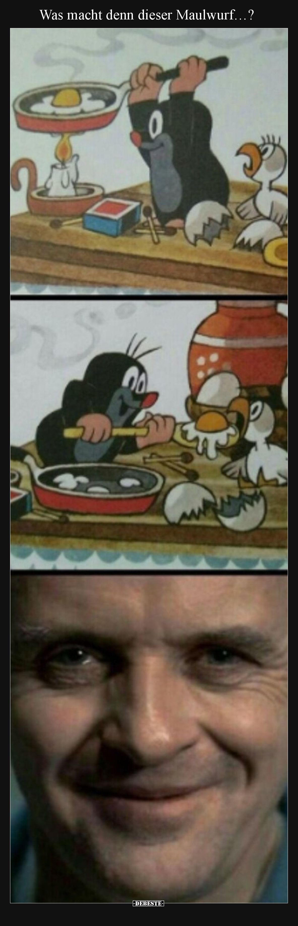 Was macht denn dieser Maulwurf…?