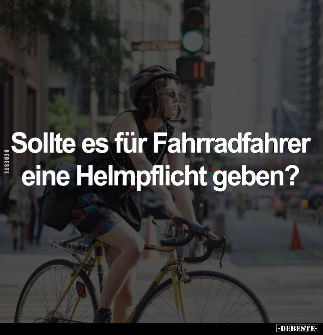 Sollte es für Fahrradfahrer eine Helmpflicht geben?