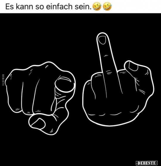 Es kann so einfach sein.