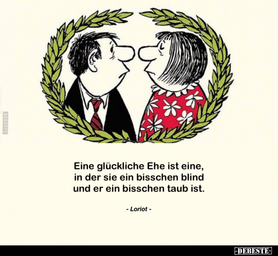 Eine glückliche Ehe ist eine.. - Lustige Bilder | DEBESTE.de