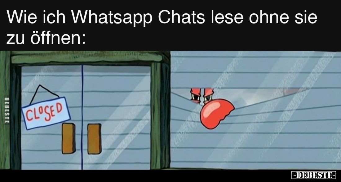 Wie ich Whatsapp Chats lese ohne sie zu öffnen