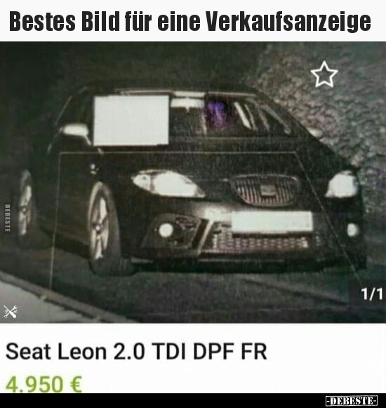 Bestes Bild für eine Verkaufsanzeige.. - Lustige Bilder | DEBESTE.de