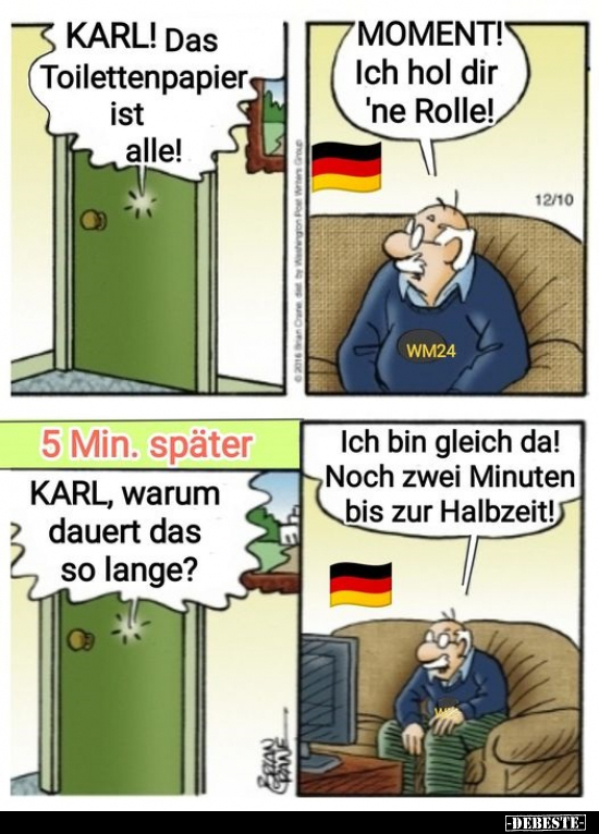 KARL! Das Toilettenpapier ist alle.. - Lustige Bilder | DEBESTE.de