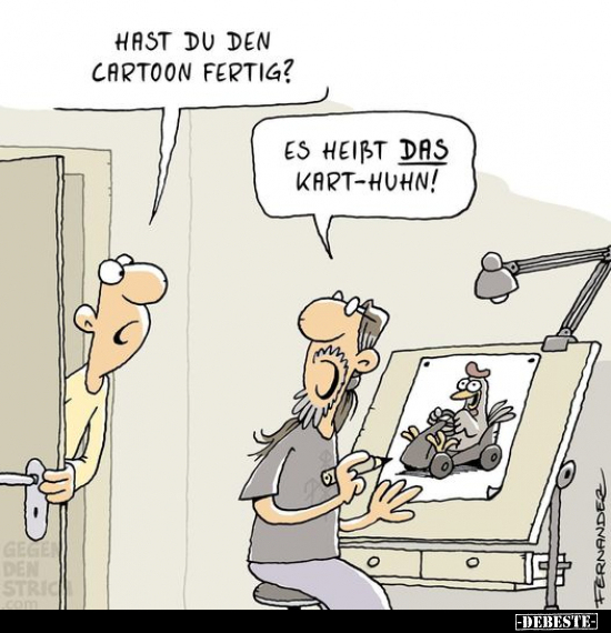 Hast du den Cartoon fertig?.. - Lustige Bilder | DEBESTE.de