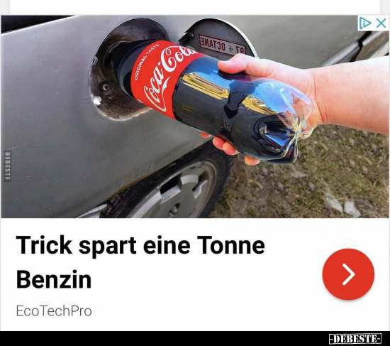 Trick spart eine Tonne Benzin.. - Lustige Bilder | DEBESTE.de