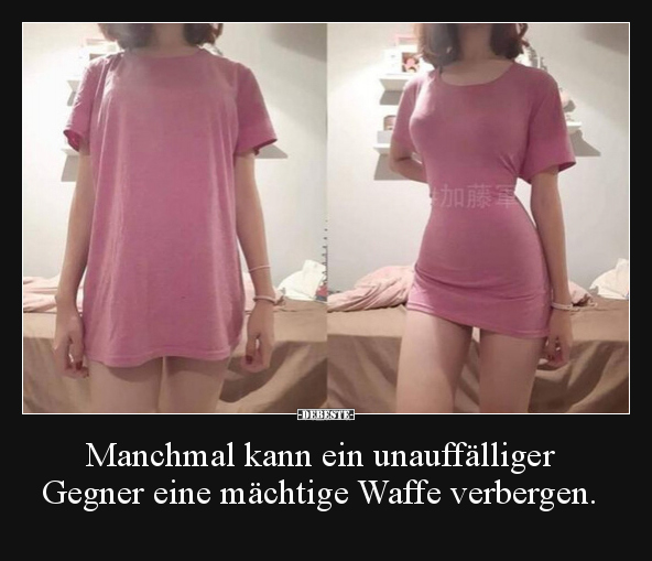 Manchmal kann ein unauffälliger Gegner eine mächtige.. - Lustige Bilder | DEBESTE.de