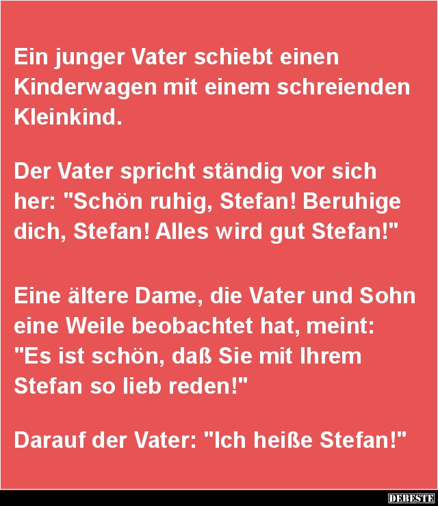 Ein junger Vater schiebt einen Kinderwagen.. - Lustige Bilder | DEBESTE.de