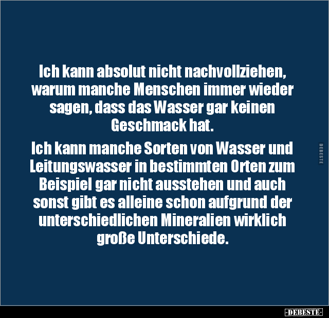 Ich kann absolut nicht nachvollziehen, warum manche.. - Lustige Bilder | DEBESTE.de