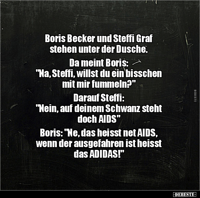 Boris Becker und Steffi Graf stehen unter der Dusche... - Lustige Bilder | DEBESTE.de