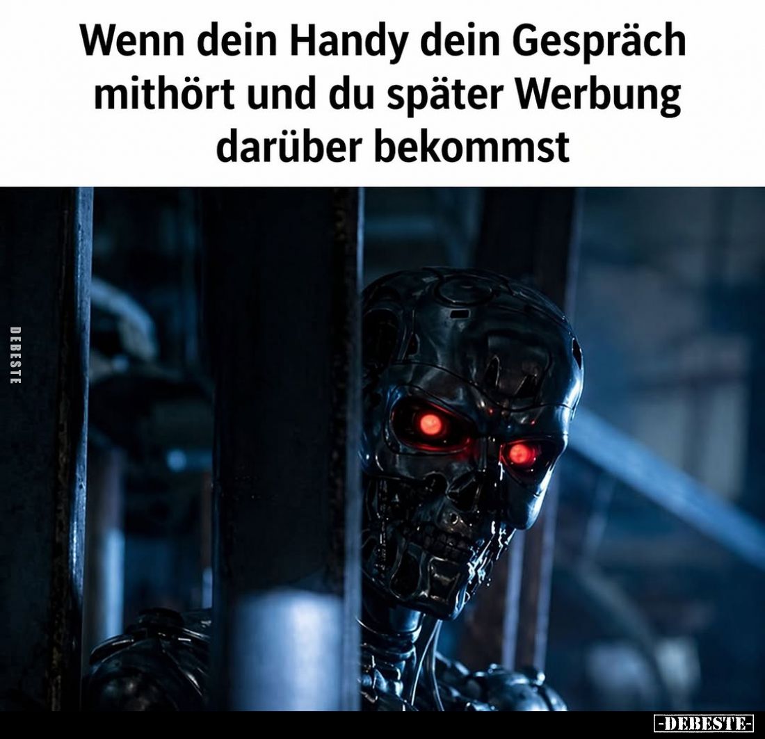 Wenn dein Handy dein Gespräch mithört und du später Werbung darüber bekommst.