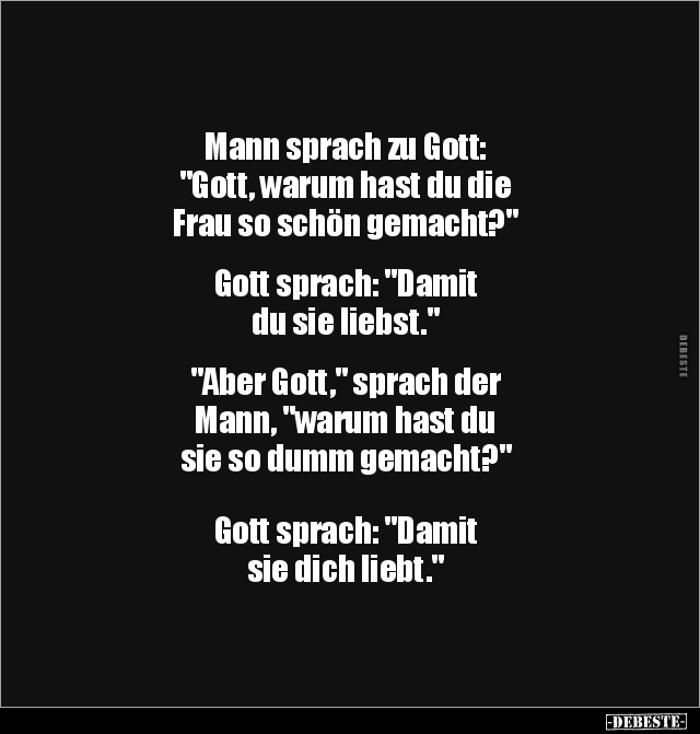 Mann sprach zu Gott.. - Lustige Bilder | DEBESTE.de