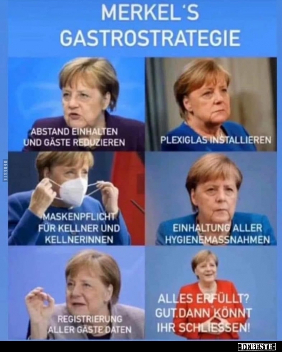 Merkel's Gastrostrategie.. - Lustige Bilder | DEBESTE.de