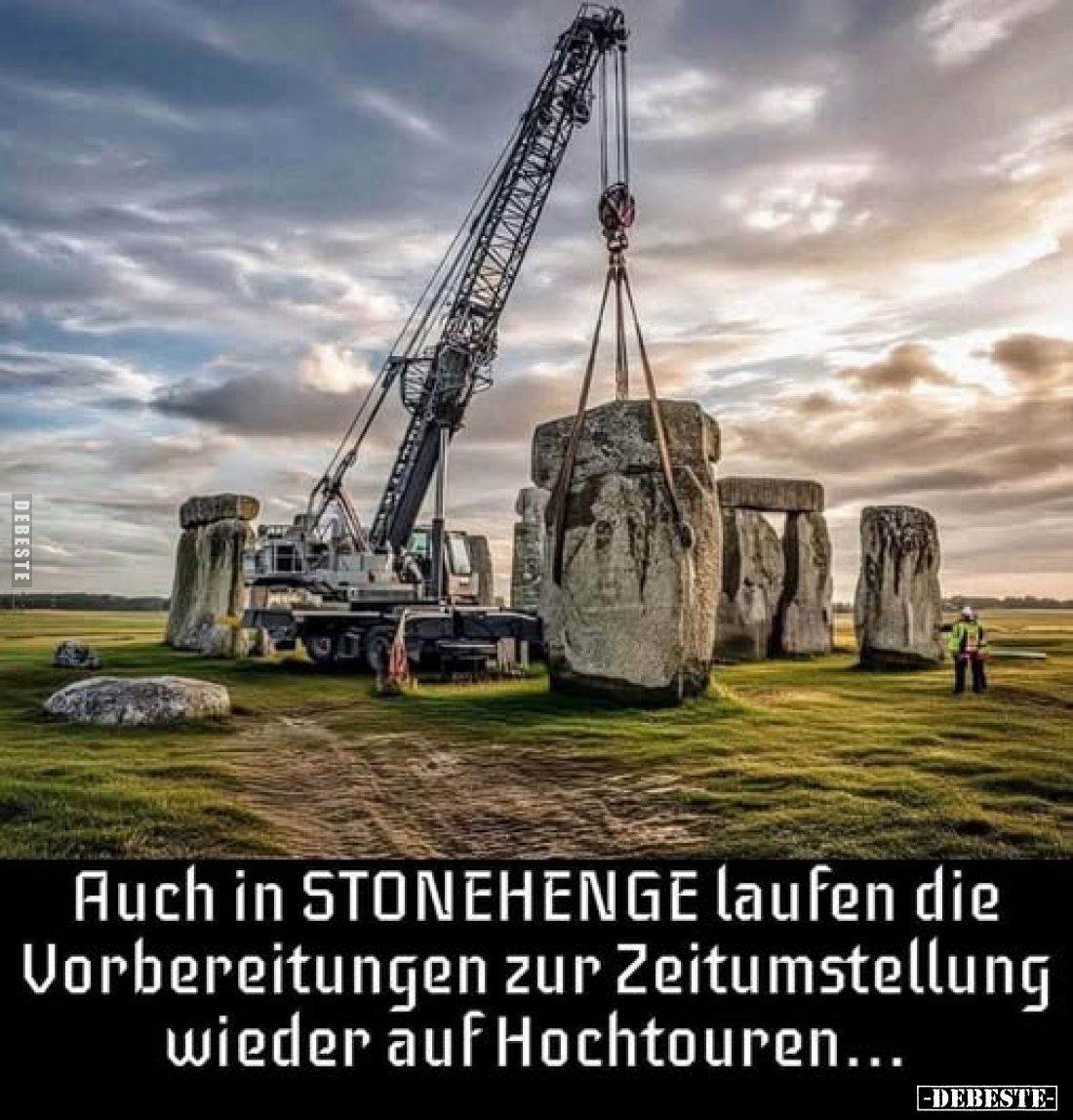 Auch in STONEHENGE laufen die Vorbereitungen zur Zeitumstellung wieder auf Hochtouren...