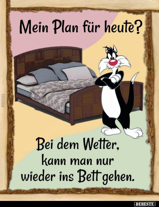 Mein Plan für heute?.. - Lustige Bilder | DEBESTE.de