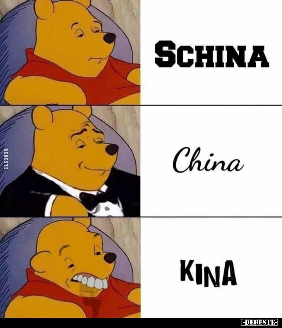 Schina -
China -
Kina.