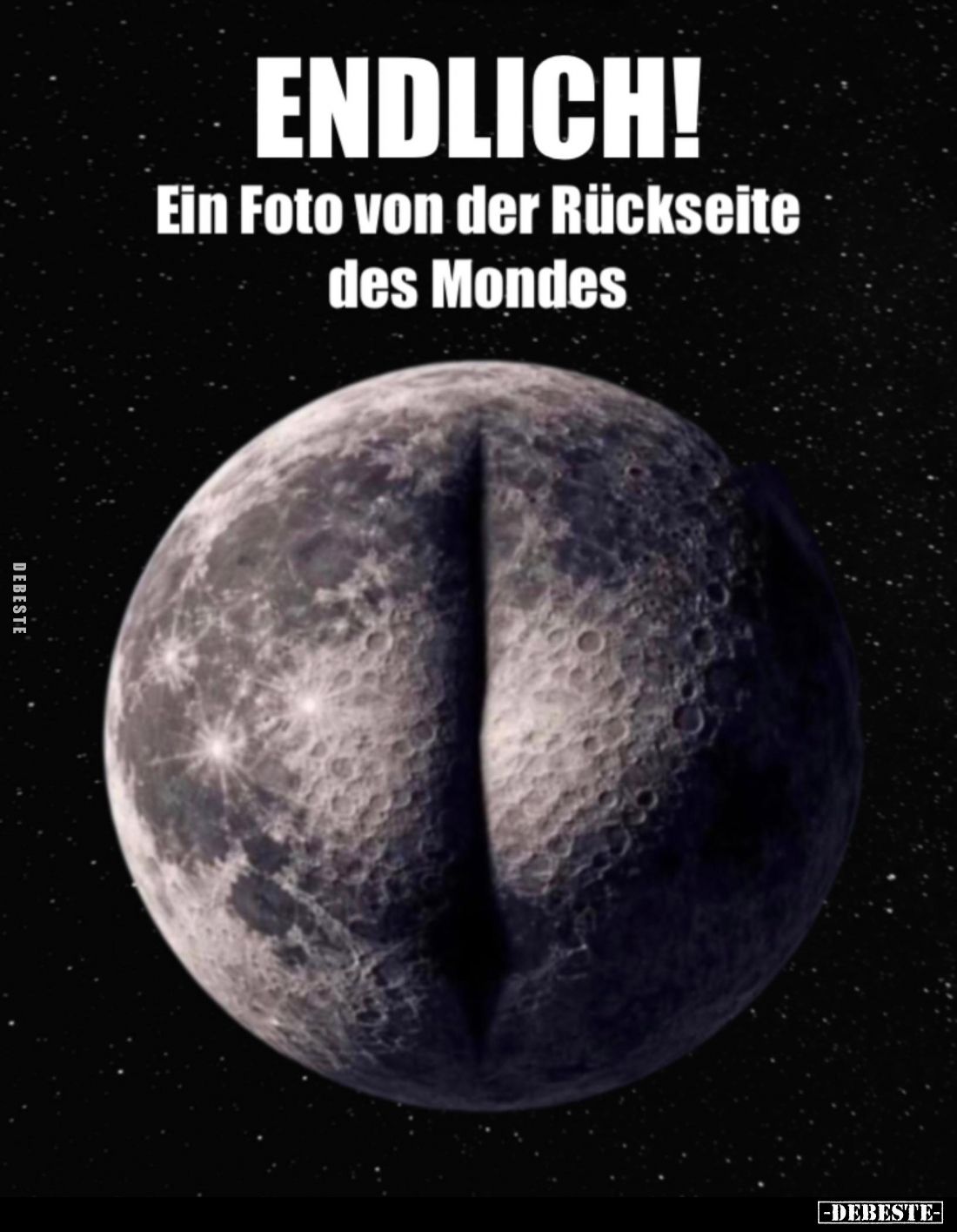 Endlich! Ein Foto von der Rückseite des Mondes... - Lustige Bilder | DEBESTE.de