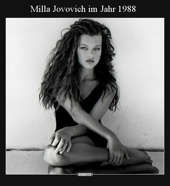 Milla Jovovich im Jahr 1988.. - Lustige Bilder | DEBESTE.de