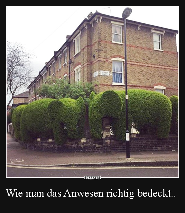Wie man das Anwesen richtig bedeckt..