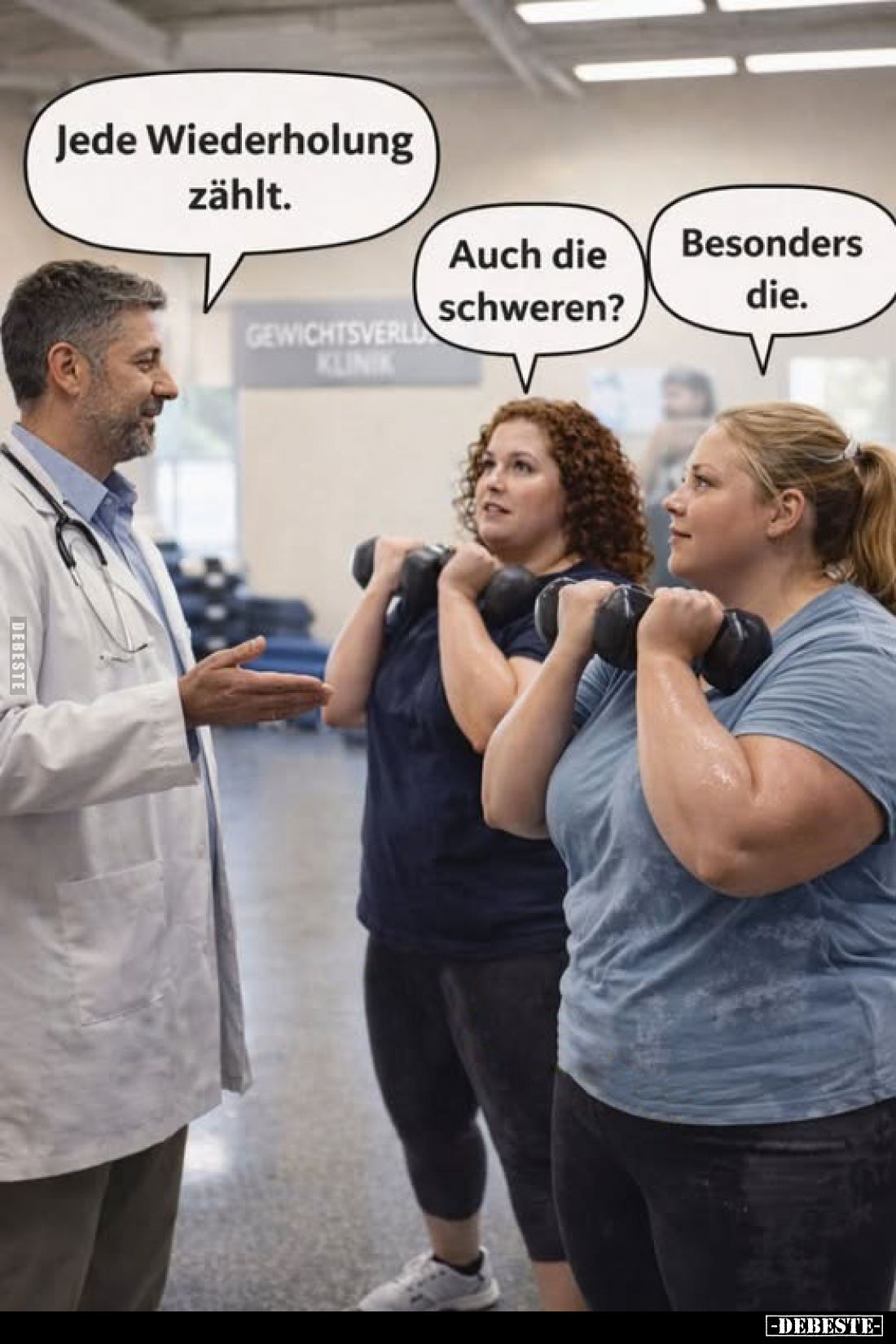 Jede Wiederholung zählt. Auch die schweren? Besonders die.. - Lustige Bilder | DEBESTE.de