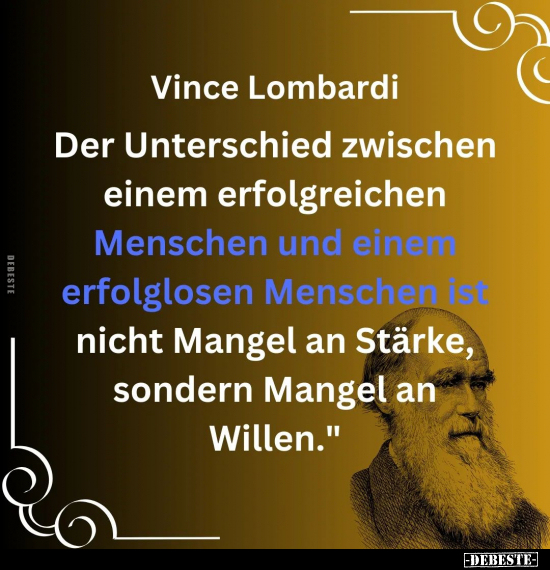 Vince Lombardi - Der Unterschied zwischen.. - Lustige Bilder | DEBESTE.de