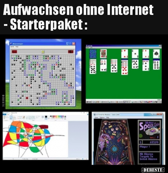 Aufwachsen ohne Internet - Starterpaket.. - Lustige Bilder | DEBESTE.de