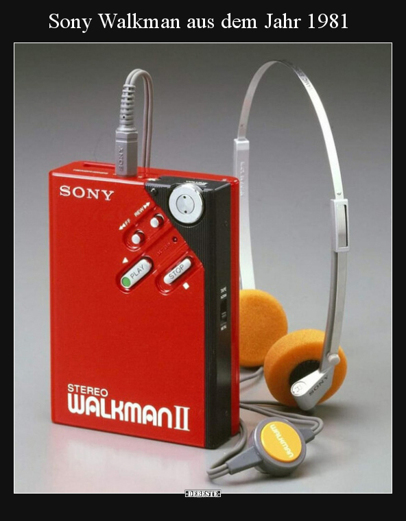 Sony Walkman aus dem Jahr 1981.. - Lustige Bilder | DEBESTE.de