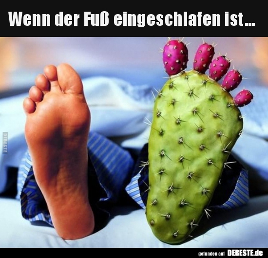Wenn der Fuß eingeschlafen ist... - Lustige Bilder | DEBESTE.de