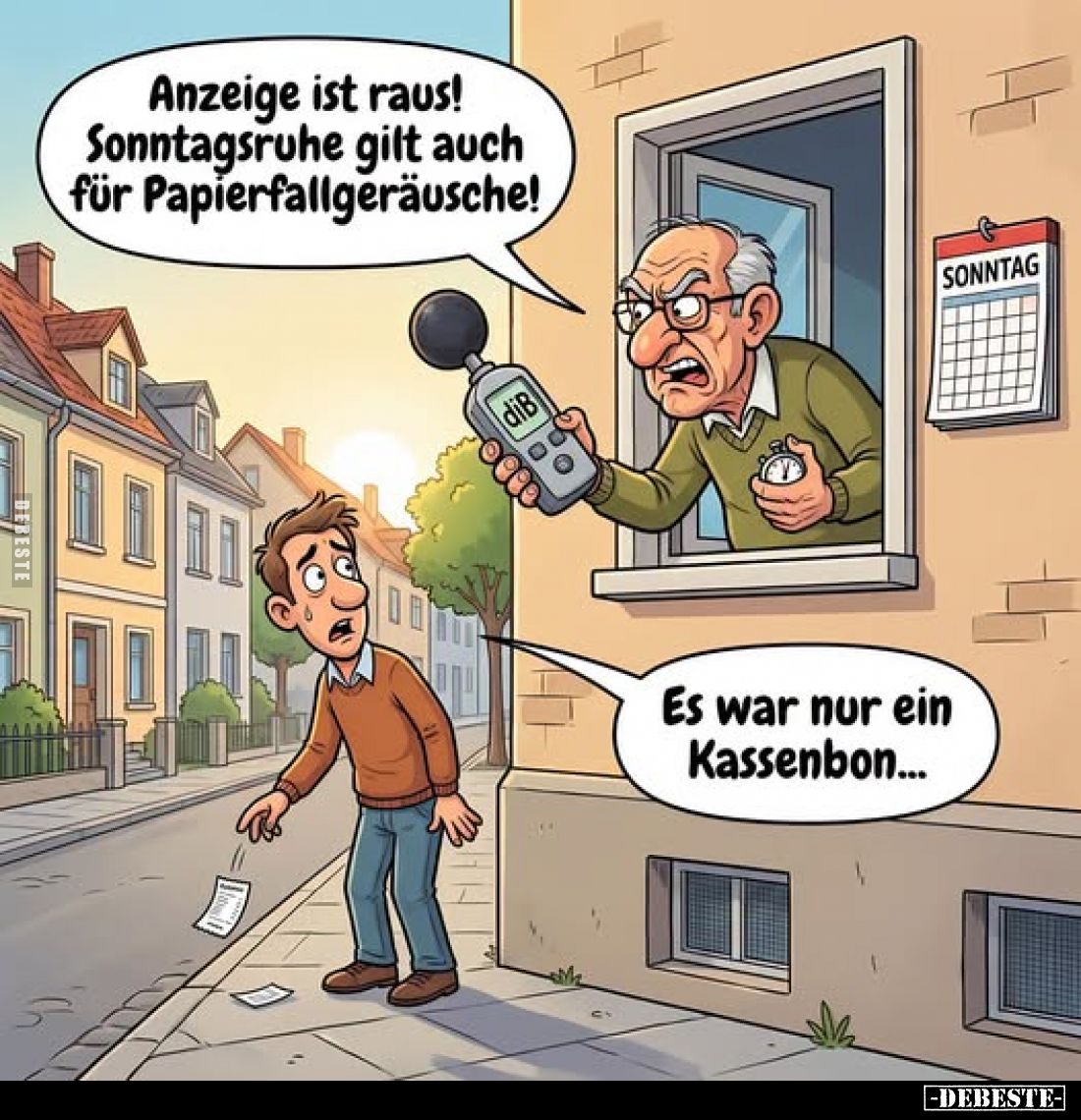 Anzeige ist raus! Sonntagsruhe gilt auch für Papierfallgeräusche!
-
Es war nur ein Kassenbon...