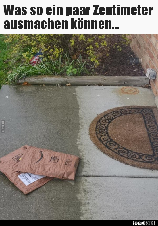 Was so ein paar Zentimeter ausmachen können...