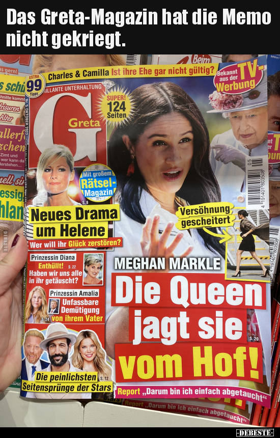 Das Greta-Magazin hat die Memo nicht gekriegt... - Lustige Bilder | DEBESTE.de