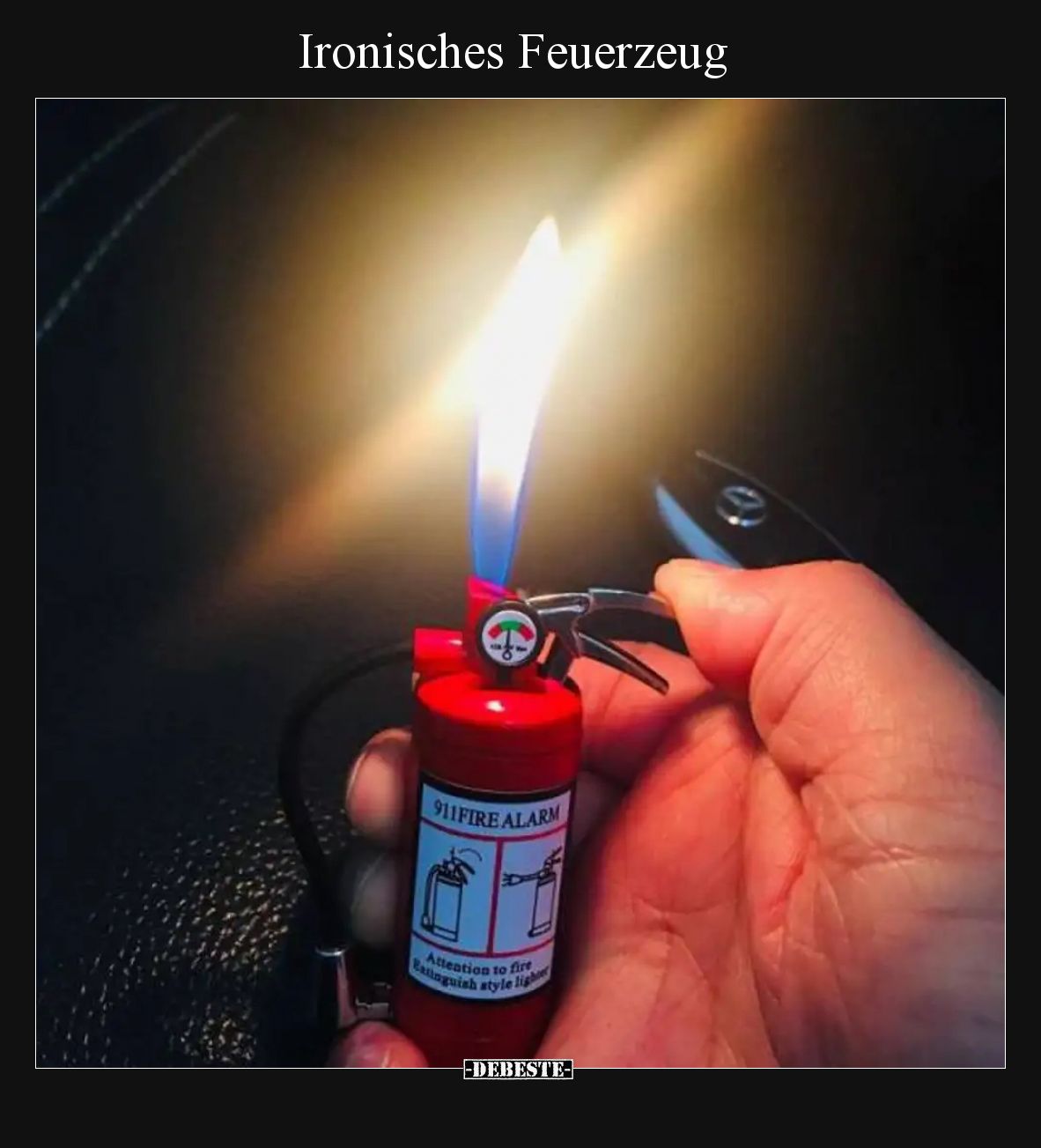 Ironisches Feuerzeug