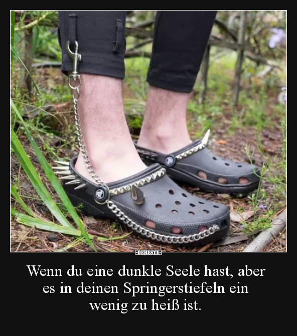 Wenn du eine dunkle Seele hast, aber es in deinen..