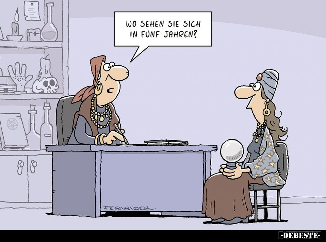 Wo sehen sie sich in fünf Jahren?
