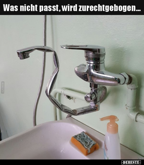 Was nicht passt, wird zurechtgebogen…..