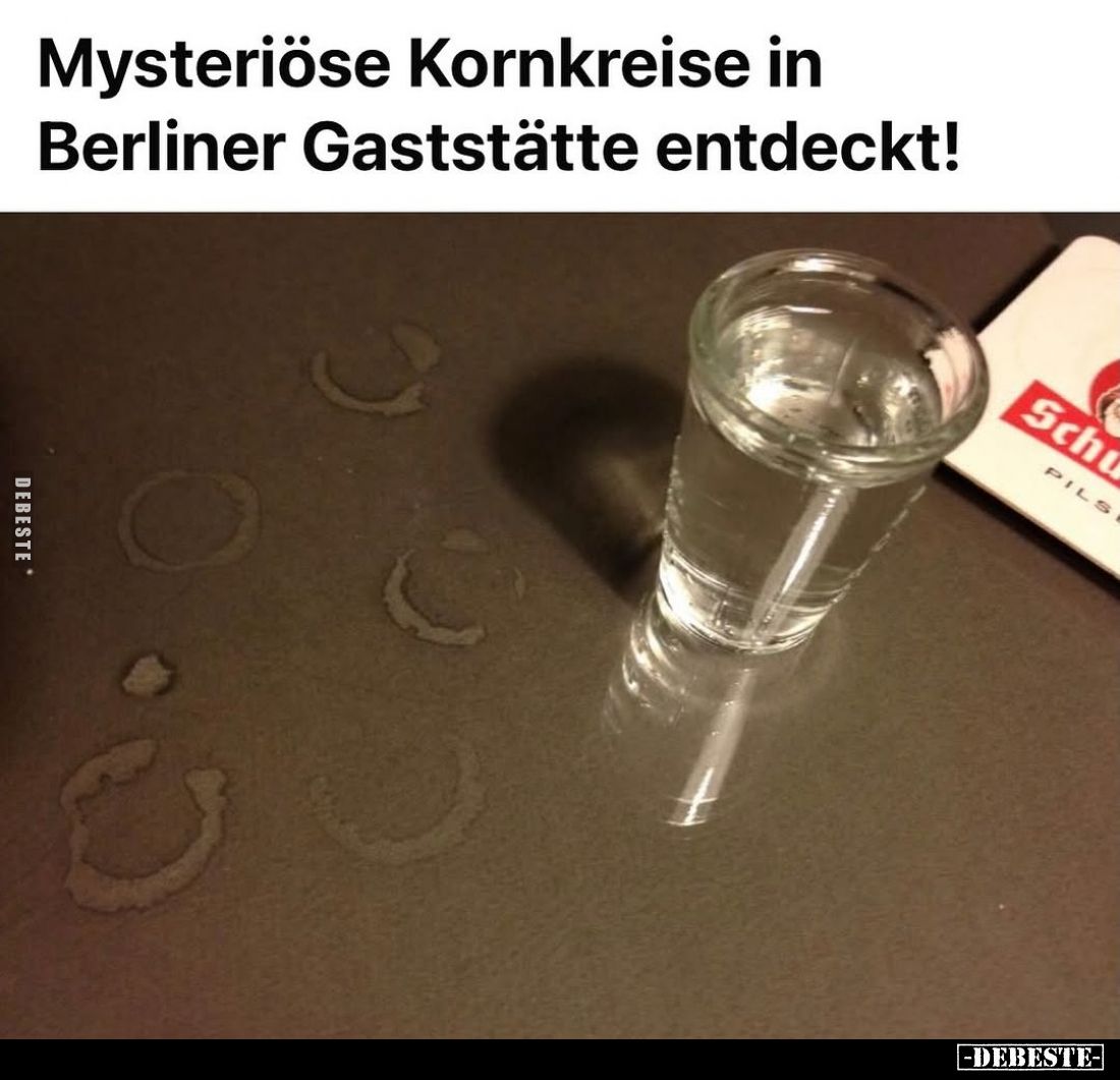 Mysteriöse Kornkreise in Berliner Gaststätte entdeckt!