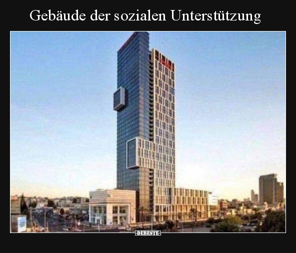 Gebäude der sozialen Unterstützung..